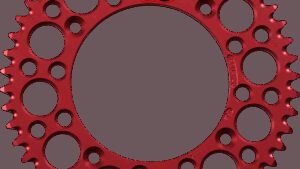 RENTHAL Rear Sprocket - Aluminum - 50 Tooth - Red - Honda