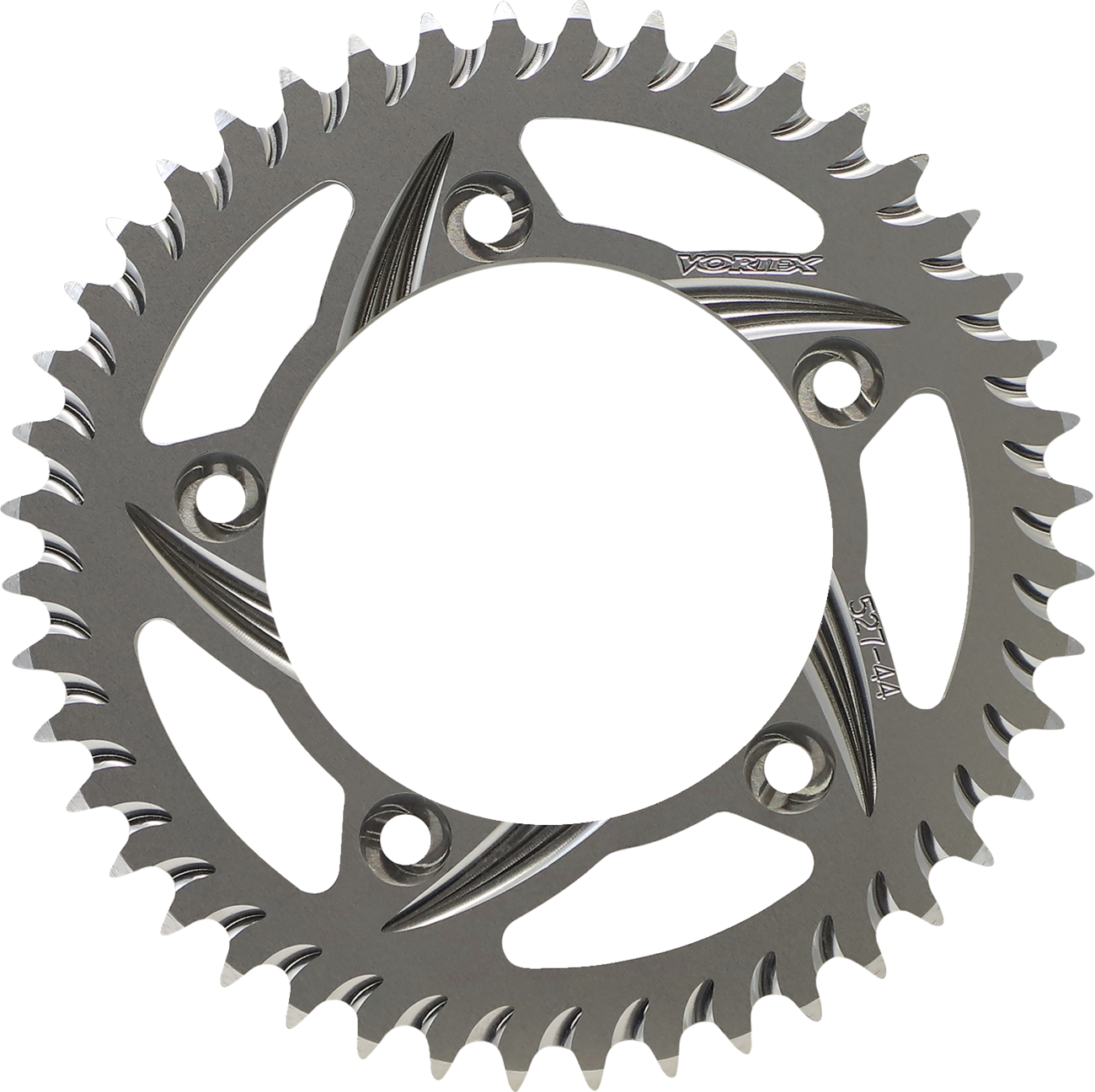 VORTEX Aluminum Sprocket - Silver - Rear - 44 Tooth