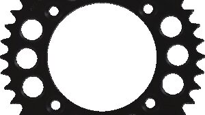 RENTHAL Rear Sprocket - Aluminum - 40 Tooth - Black - Aprilia/Gas Gas/Husqvarna/KTM