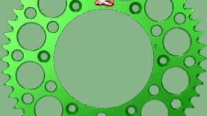 RENTHAL Rear Sprocket - Aluminum - 50 Tooth - Green - Kawasaki