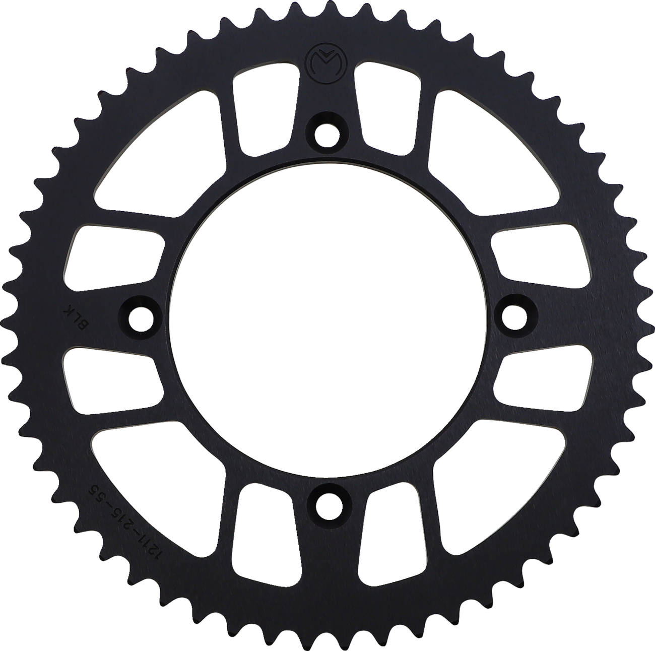 MOOSE OFFROAD Rear Sprocket - Aluminum - 55 Tooth - Black - Honda