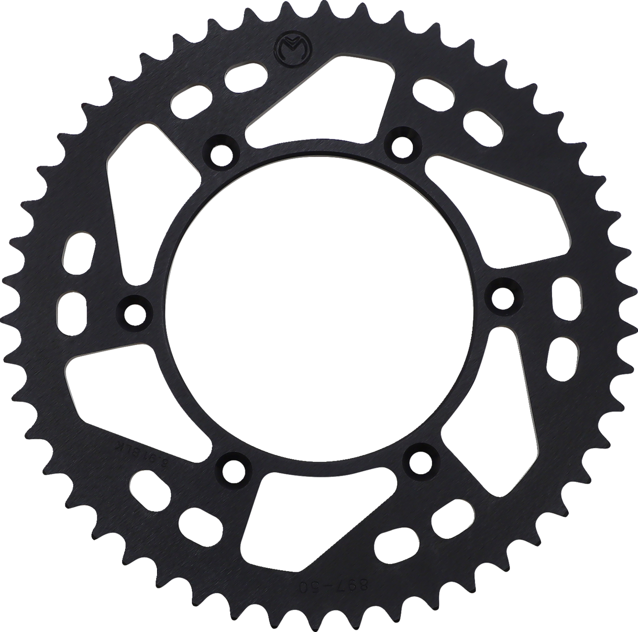 MOOSE OFFROAD Rear Sprocket - Aluminum - 50 Tooth - Black - Husaberg/Husqvarna/KTM