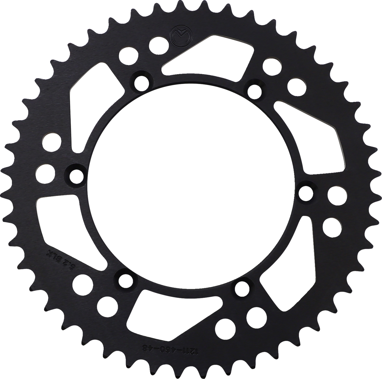 MOOSE OFFROAD Rear Sprocket - Aluminum - 48 Tooth - Black - Kawasaki/Suzuki