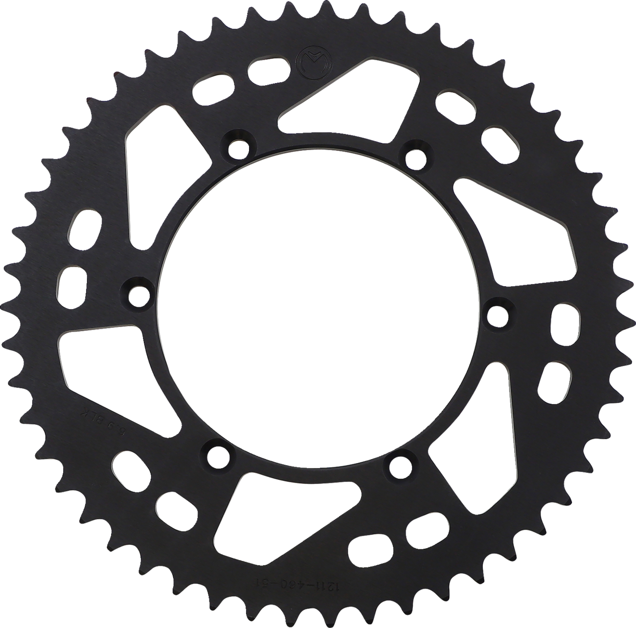 MOOSE OFFROAD Rear Sprocket - Aluminum - 51 Tooth - Black - Kawasaki/Suzuki