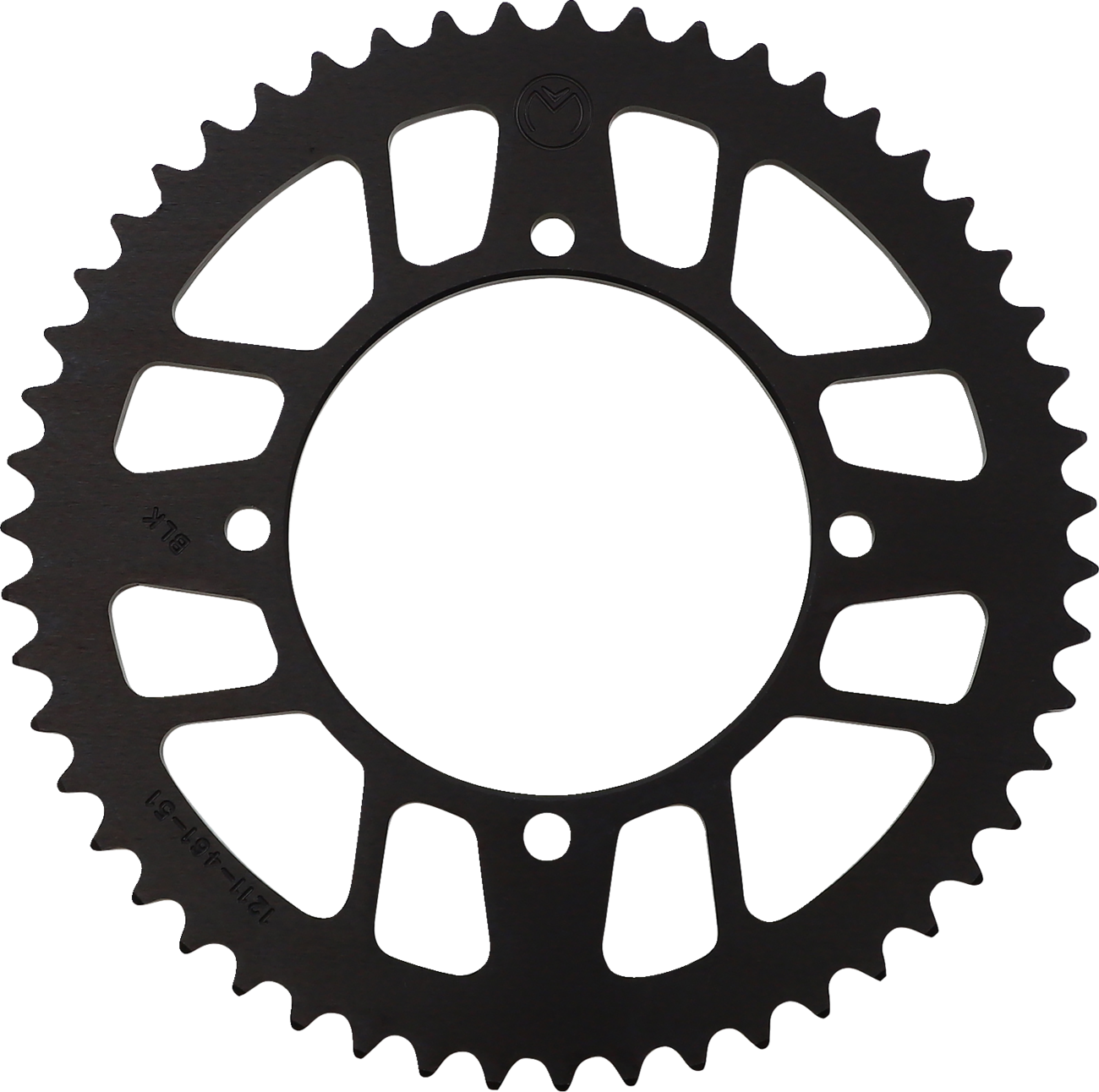 MOOSE OFFROAD Rear Sprocket - Aluminum - 51 Tooth - Black - Kawasaki/Suzuki