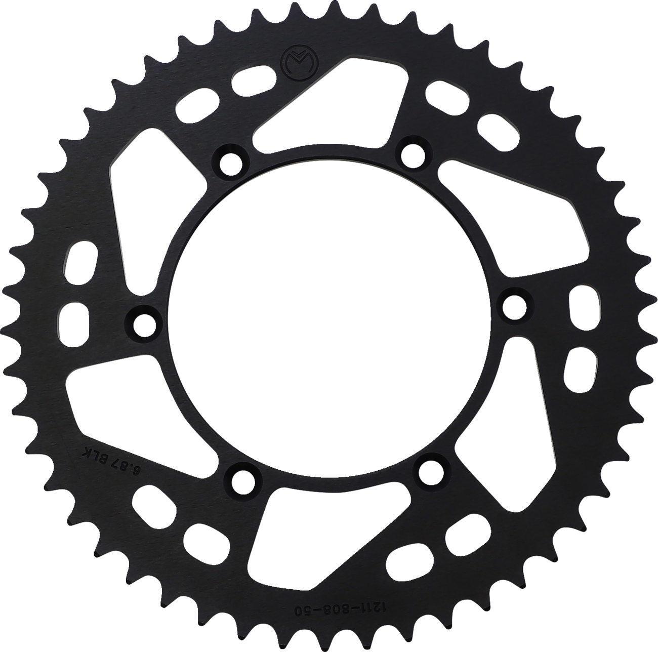 MOOSE OFFROAD Rear Sprocket - Aluminum - 50 Tooth - Black - Kawasaki/Suzuki
