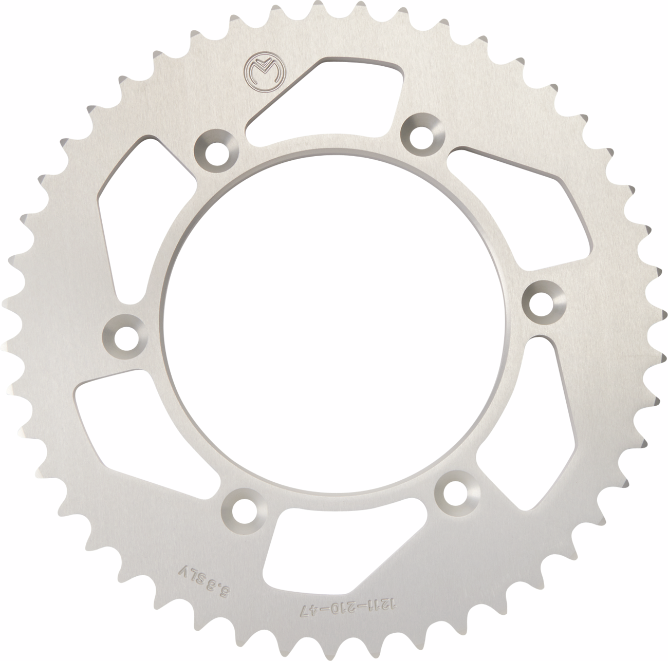 MOOSE OFFROAD Rear Sprocket - Aluminum - 47 Tooth - Silver - Honda