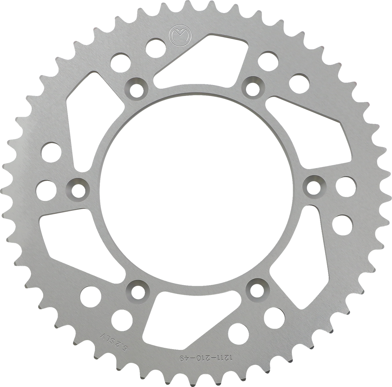 MOOSE OFFROAD Rear Sprocket - Aluminum - 49 Tooth - Silver - Honda