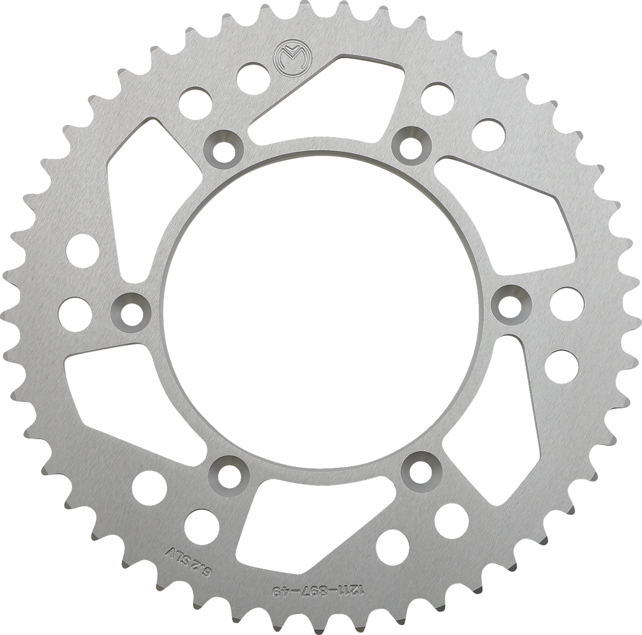 MOOSE OFFROAD Rear Sprocket - Aluminum - 49 Tooth - Silver - Husaberg/Husqvarna/KTM
