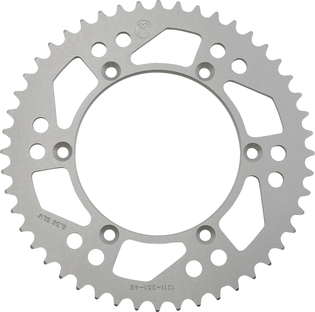 MOOSE OFFROAD Rear Sprocket - Aluminum - 48 Tooth - Silver - Yamaha