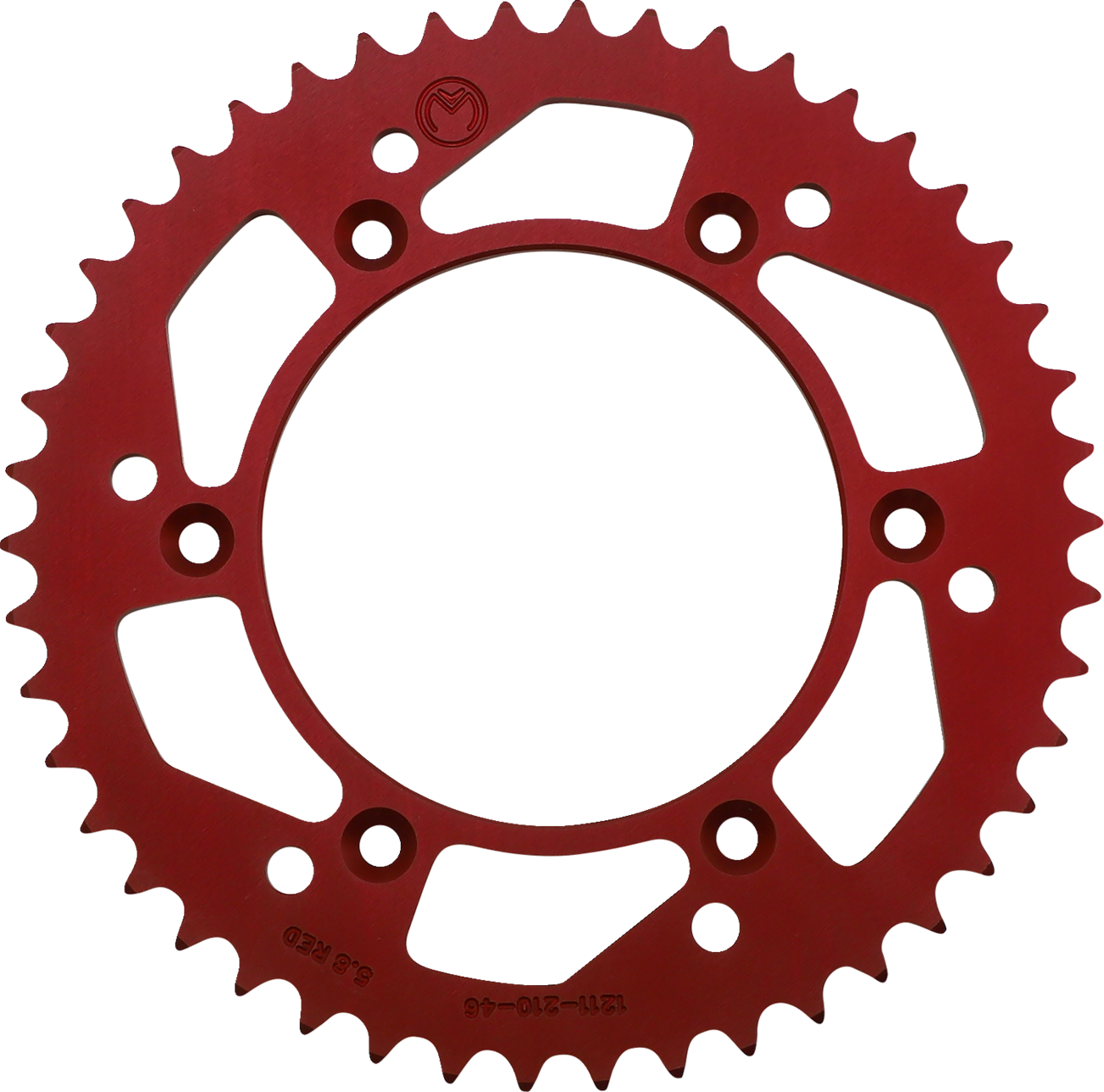 MOTO-MASTER 7075 Aluminum Rear Sprocket - 51 Tooth - Orange - Image 2