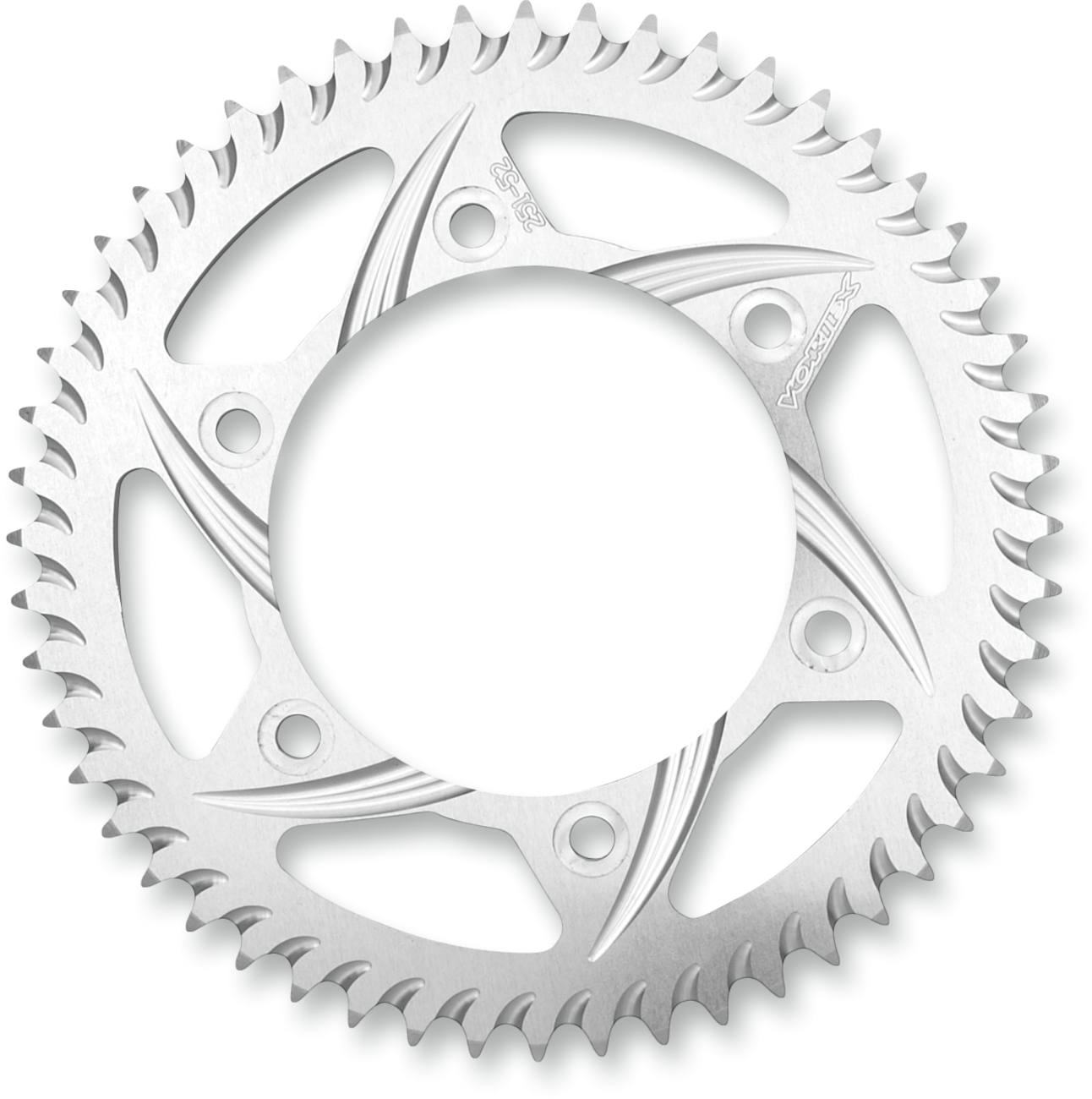 VORTEX Aluminum Sprocket - Silver - Rear - 42 Tooth - Image 2