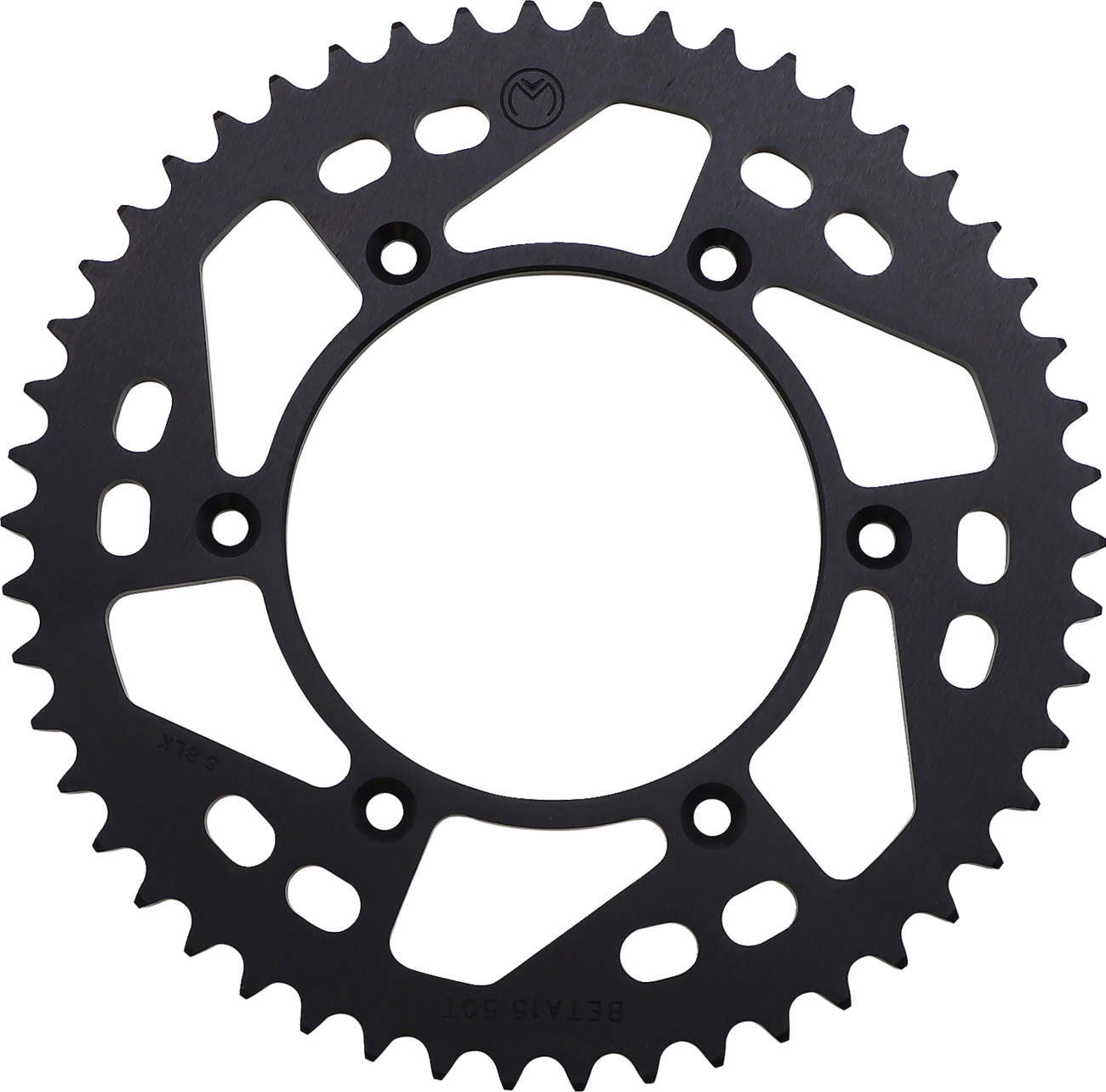 MOOSE OFFROAD Rear Sprocket - Aluminum - 50 Tooth - Black - Beta