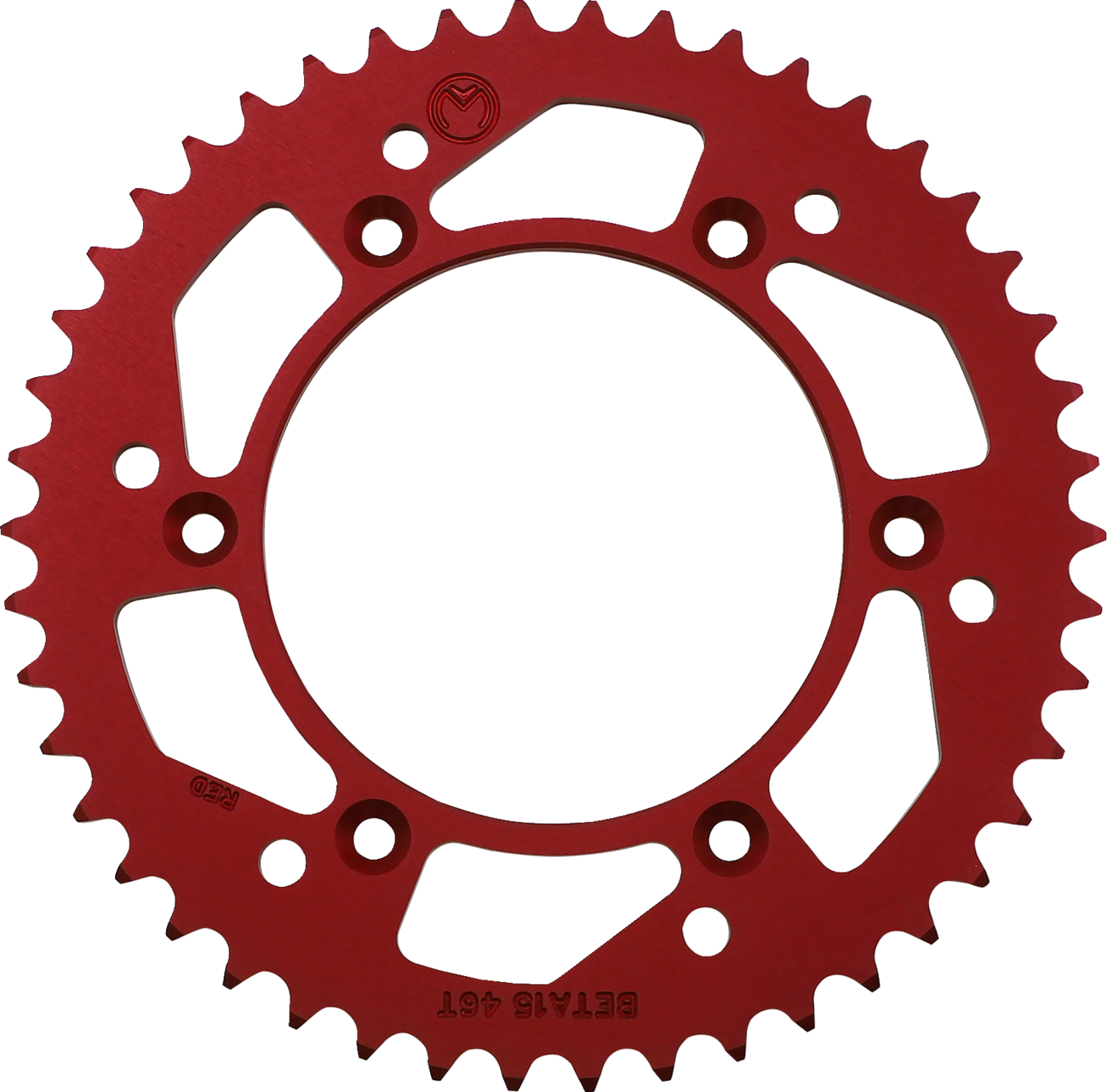 MOOSE OFFROAD Rear Sprocket - Aluminum - 46 Tooth - Red - Beta