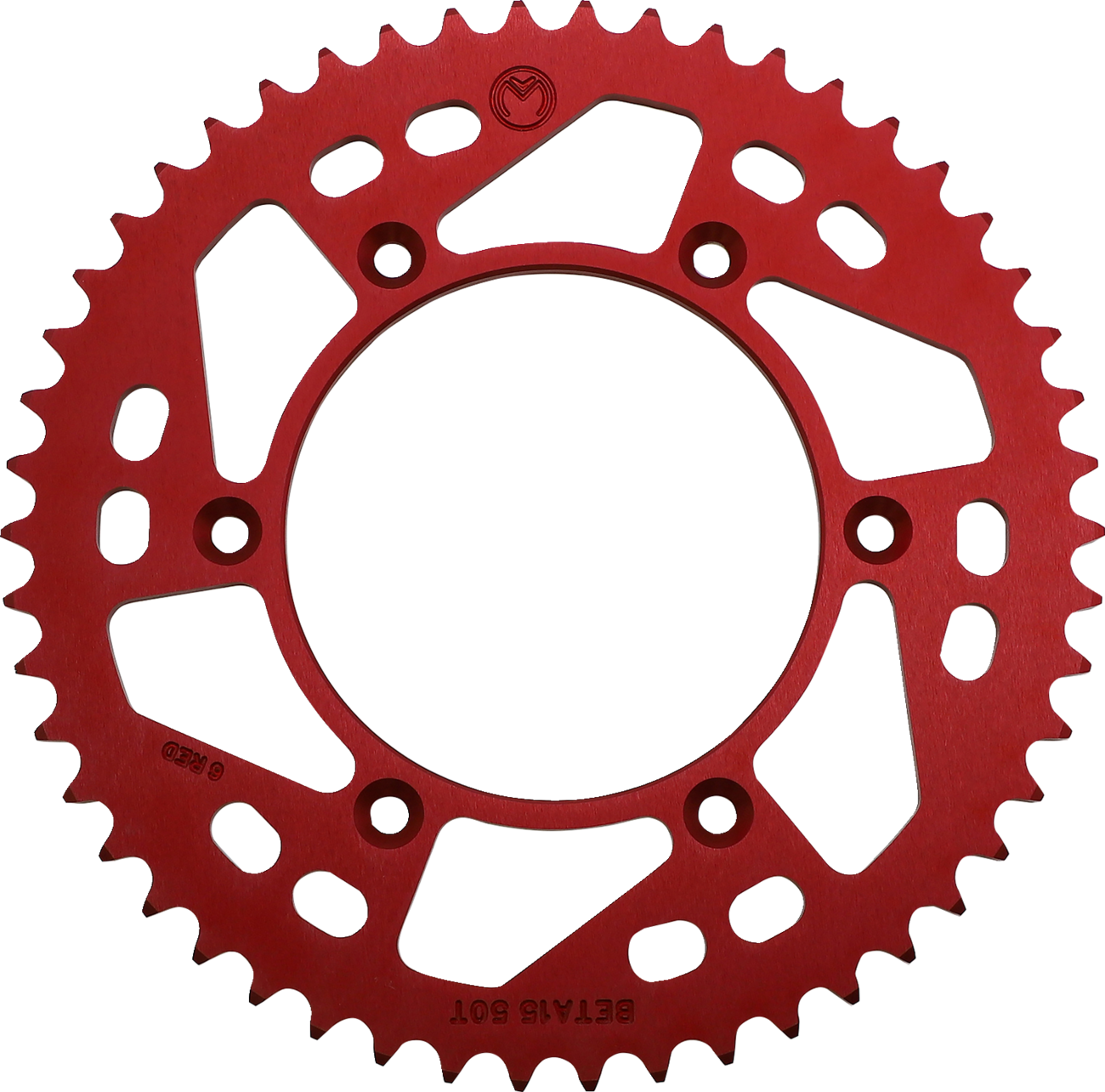 MOOSE OFFROAD Rear Sprocket - Aluminum - 50 Tooth - Red - Beta