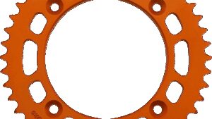 MOOSE OFFROAD Rear Sprocket - Aluminum - 46 Tooth - Orange - Husqvarna/KTM