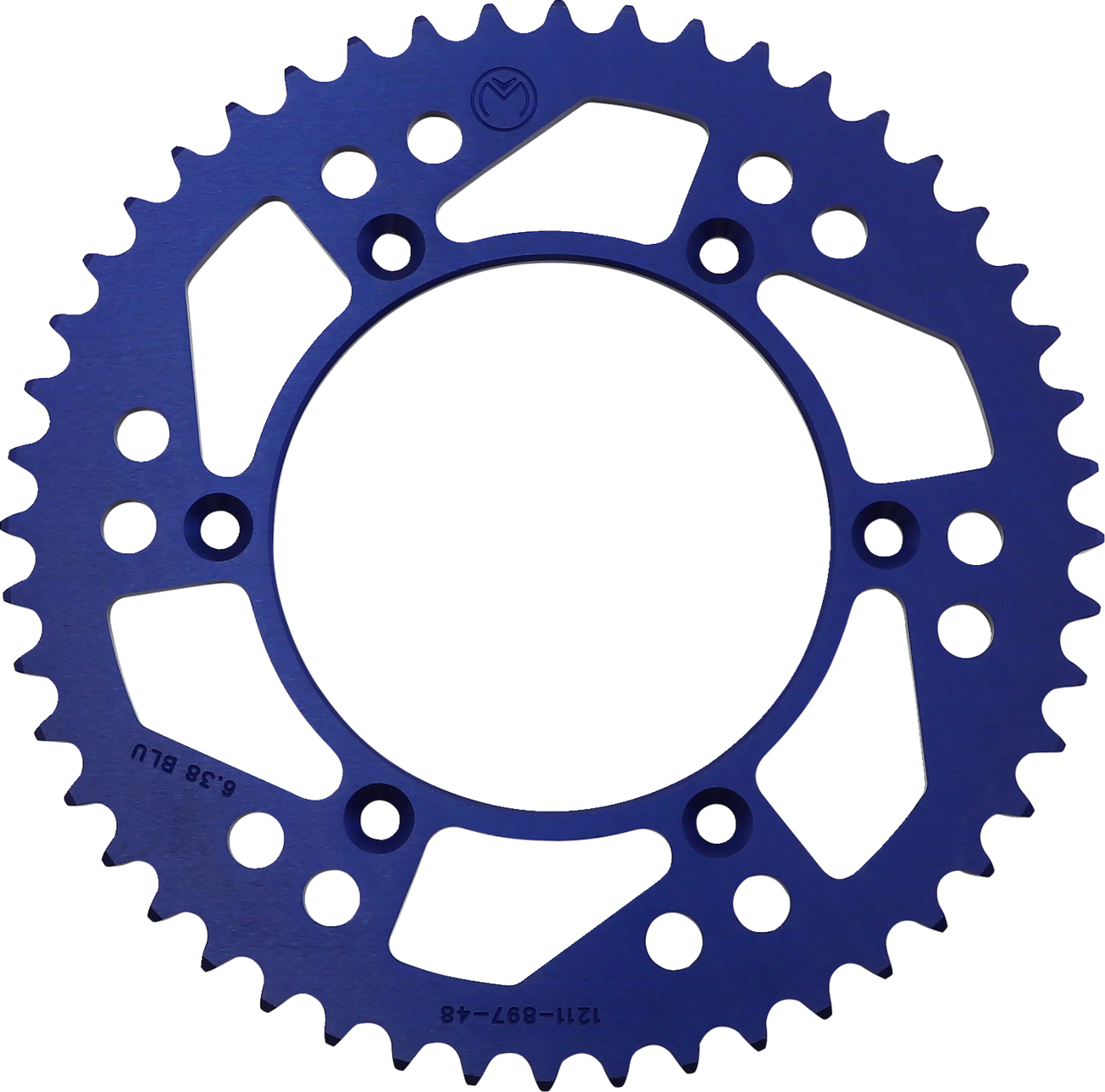 MOOSE OFFROAD Rear Sprocket - Aluminum - 55 Tooth - Black - Honda - Image 2