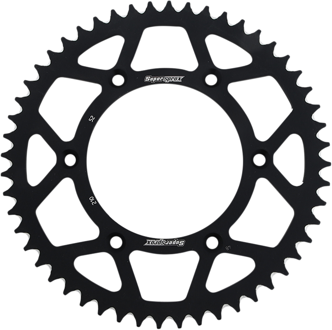 SUPERSPROX Rear Sprocket - Black - Honda - 52 Tooth