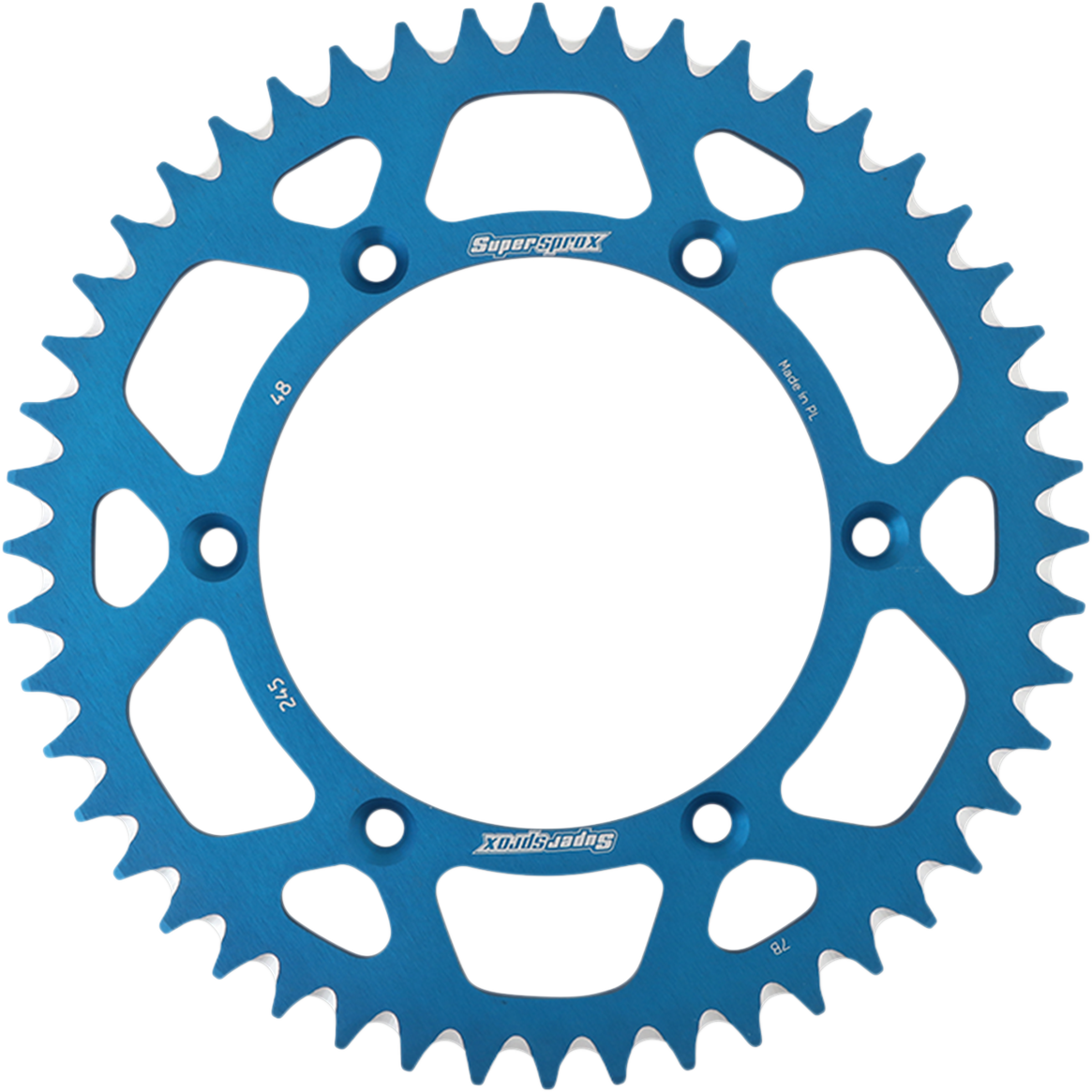 SUPERSPROX Rear Sprocket - Blue - Yamaha - 48 Tooth