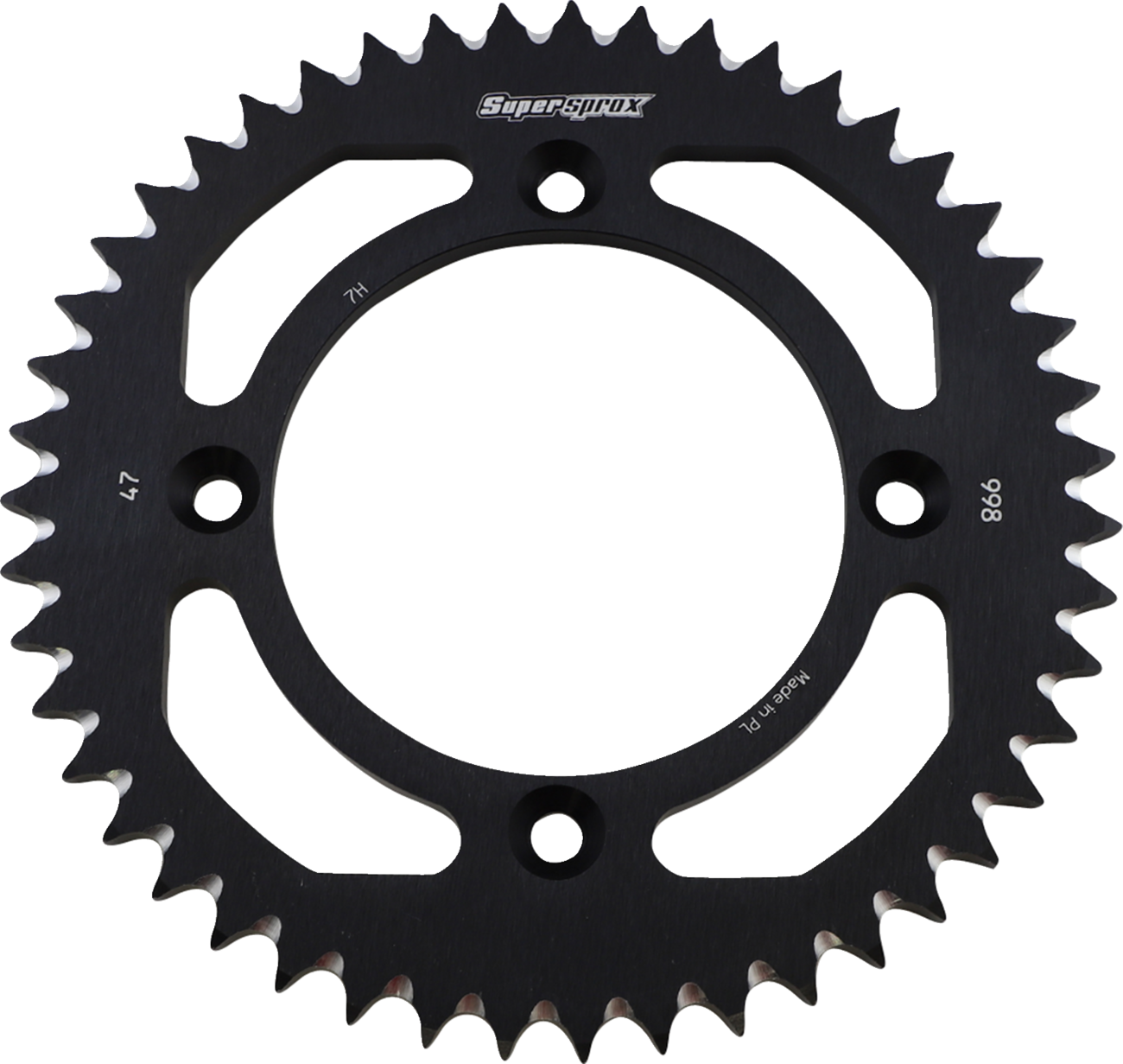 SUPERSPROX Rear Sprocket - Black - Suzuki/Yamaha - 47 Tooth