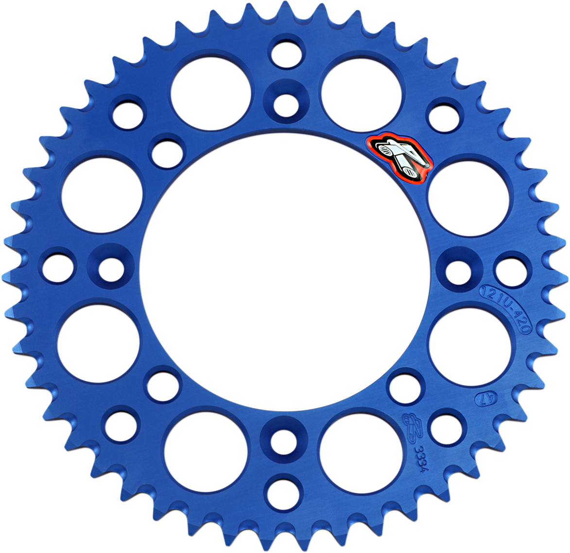 MOTO-MASTER 7075 Aluminum Rear Sprocket - 48 Tooth - Red - Image 2