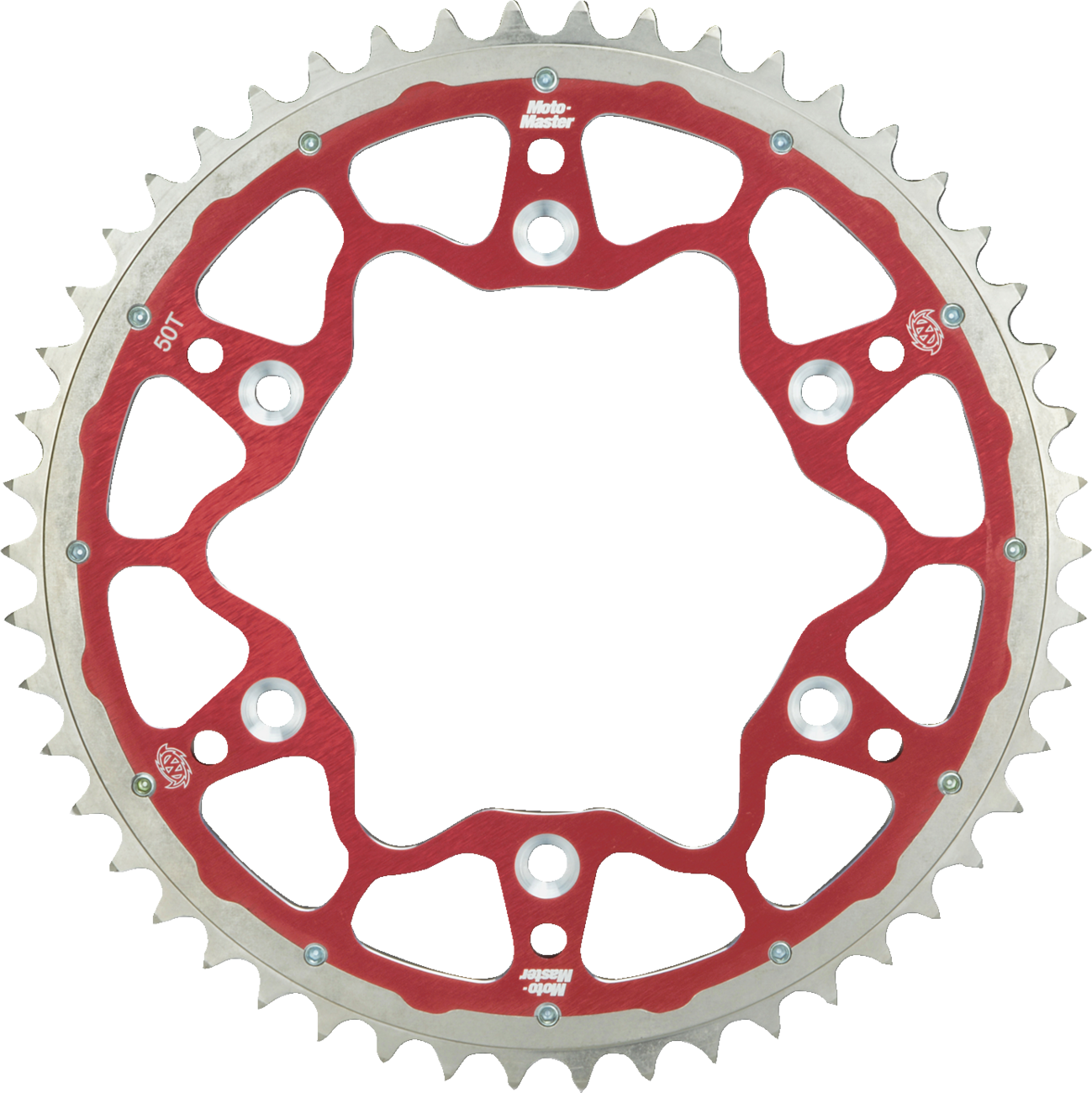 MOTO-MASTER Fusion Series Dual Ring Rear Sprocket - 50 Tooth - Blue - Image 2