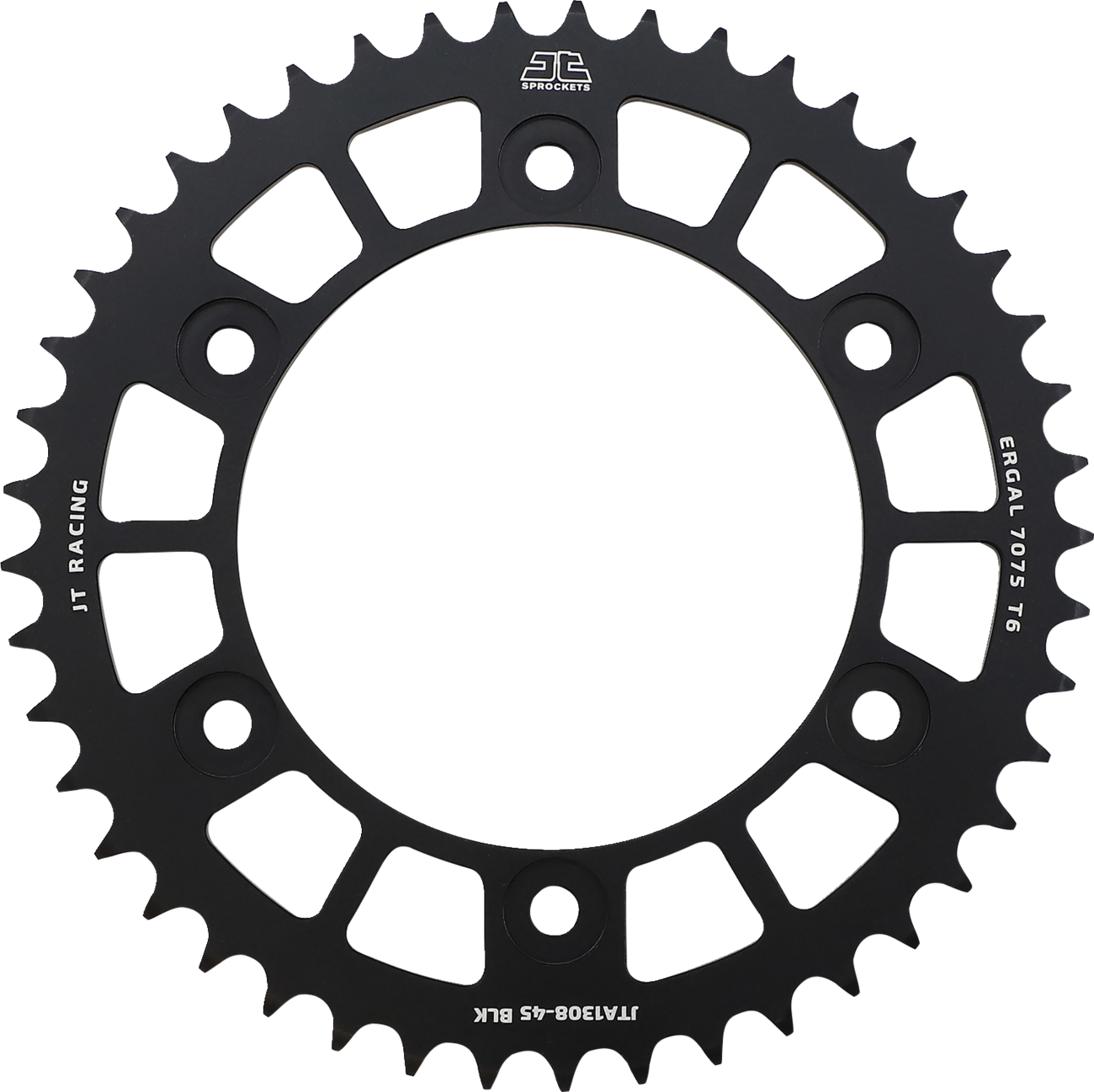 JT SPROCKETS Rear Sprocket - Honda - Black - 45 Tooth