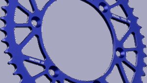 JT SPROCKETS Rear Sprocket - Blue - 50 Tooth - Yamaha