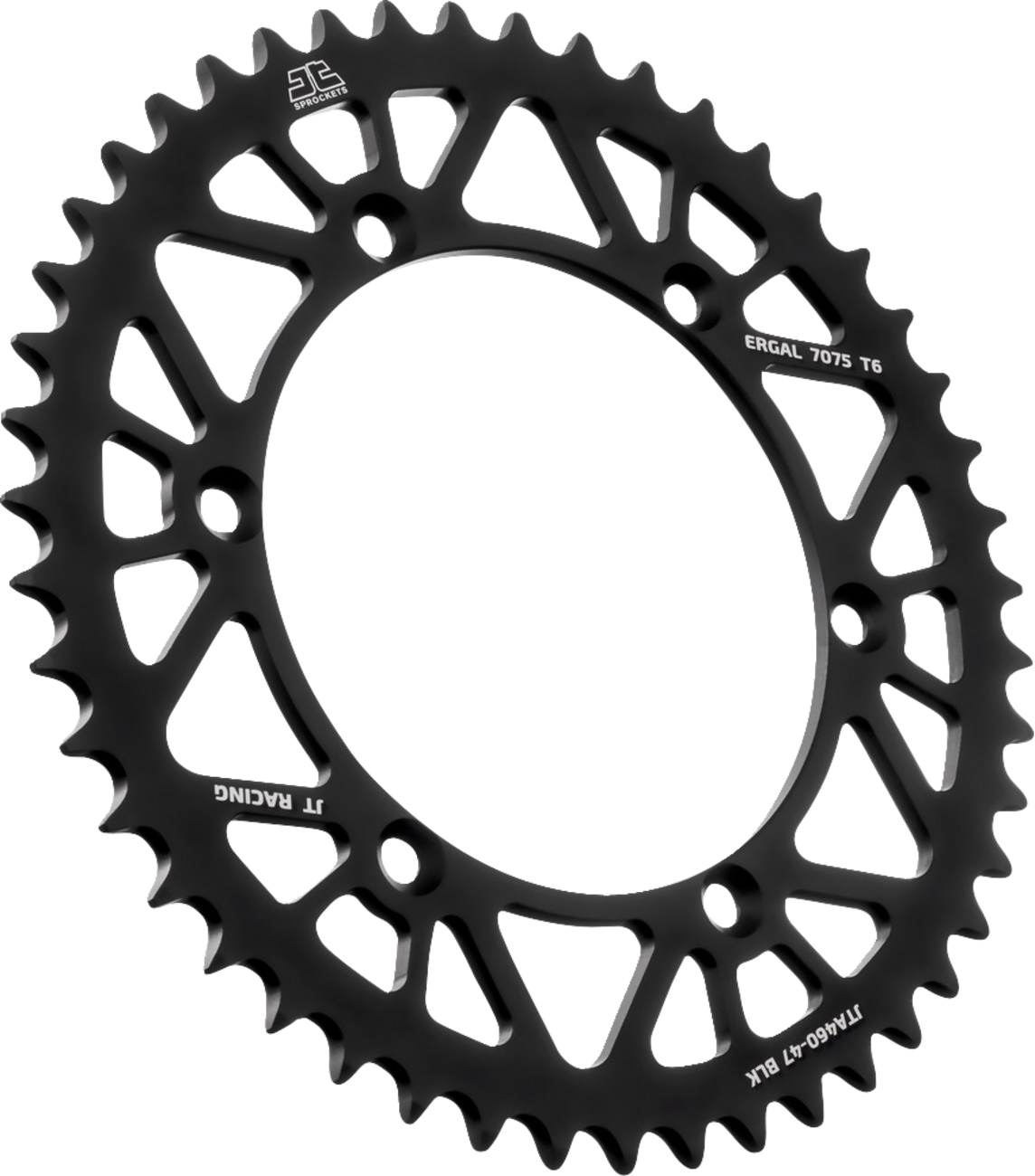 JT SPROCKETS Rear Sprocket - Black - 47 Tooth - Kawasaki