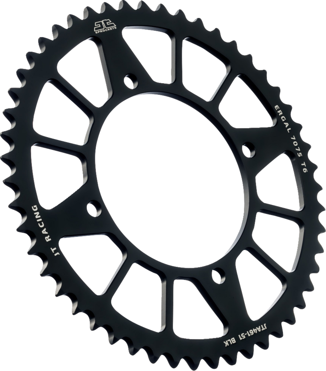 JT SPROCKETS Rear Sprocket - Black - 51 Tooth - Kawasaki