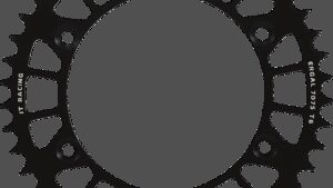 JT SPROCKETS Rear Sprocket - 520 - Black - 44 Tooth