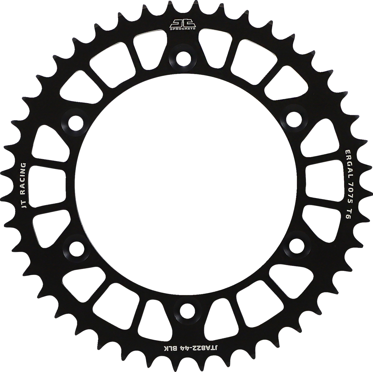 JT SPROCKETS Rear Sprocket - 520 - Black - 44 Tooth