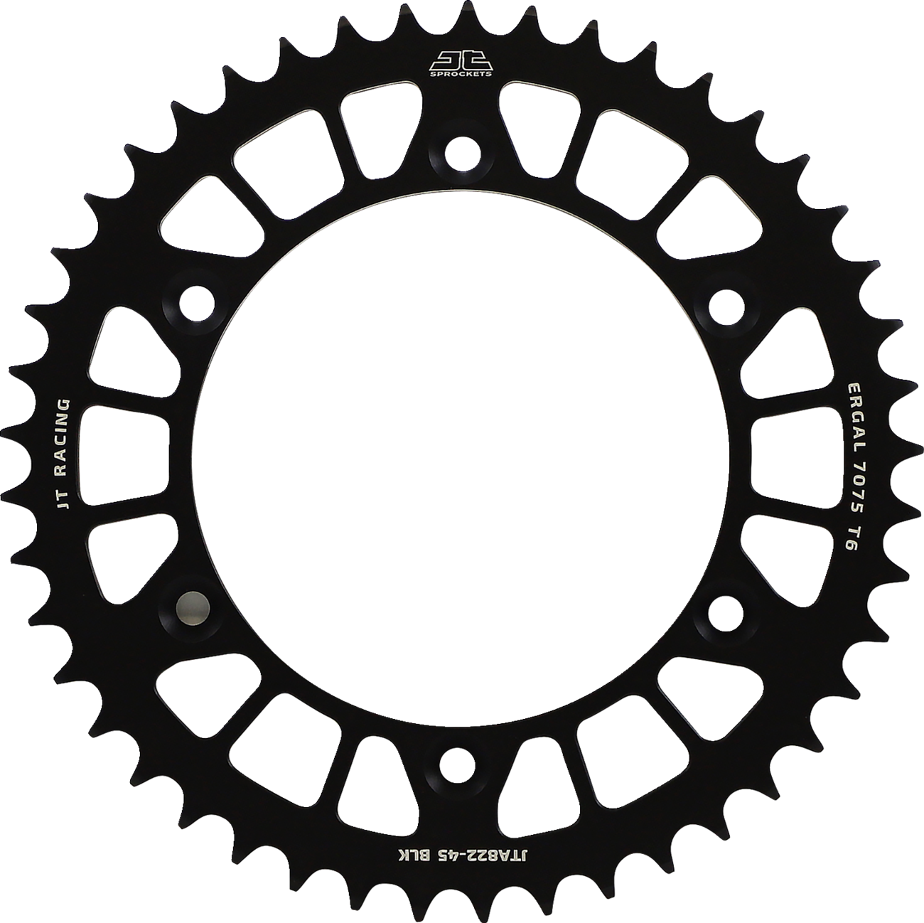 JT SPROCKETS Rear Sprocket - 520 - Black - 45 Tooth