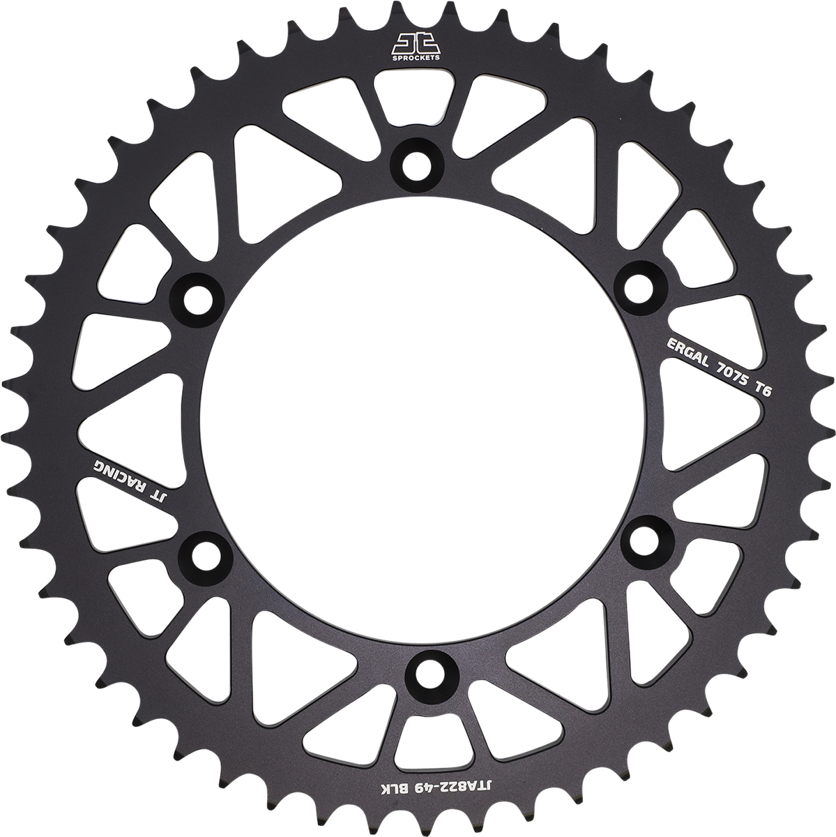 JT SPROCKETS Rear Sprocket - 520 - Black - 49 Tooth