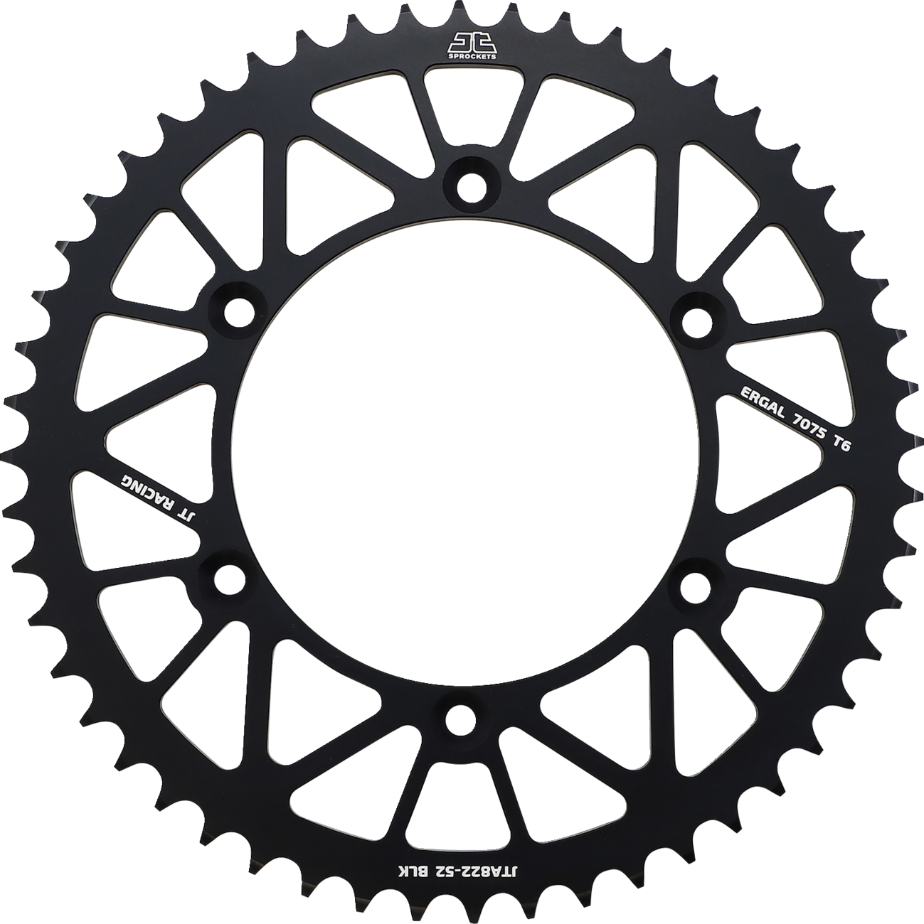 JT SPROCKETS Rear Sprocket - Black - 52 Tooth