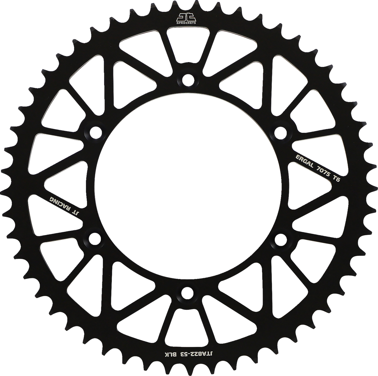 JT SPROCKETS Rear Sprocket - 520 - Black - 53 Tooth