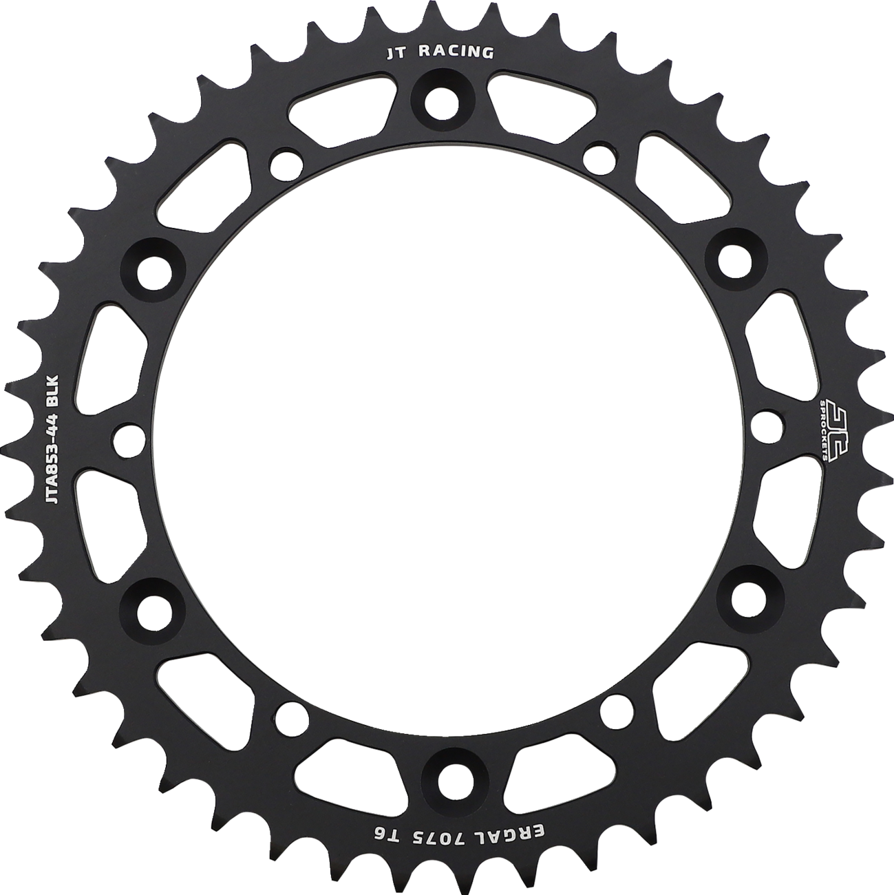 JT SPROCKETS Rear Sprocket - Black - 44 Tooth - Yamaha
