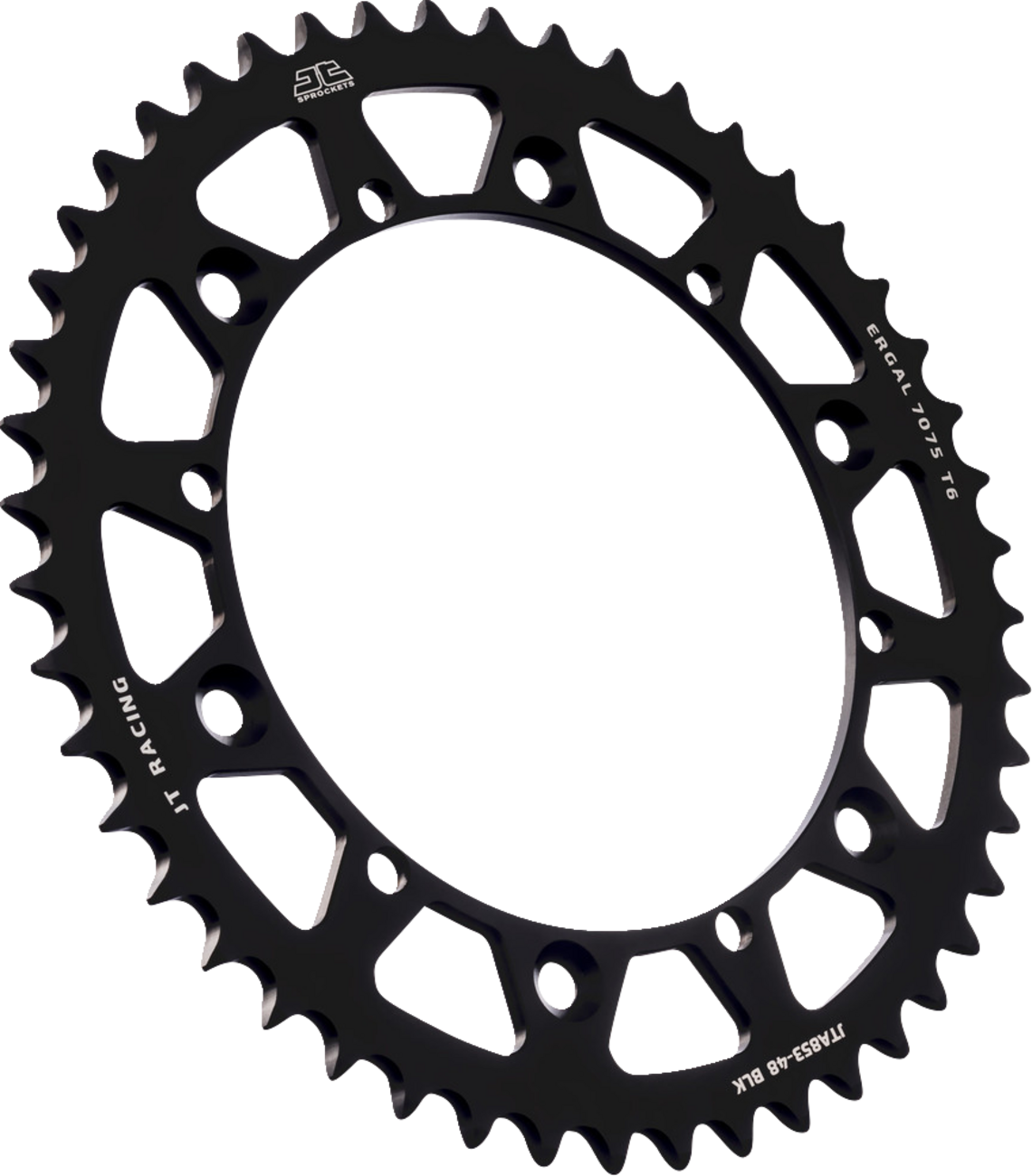 JT SPROCKETS Rear Sprocket - Black - 48 Tooth - Yamaha