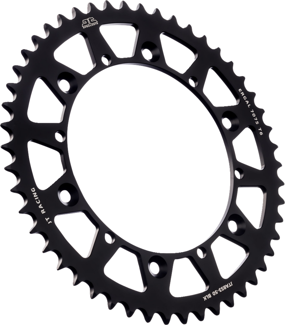 JT SPROCKETS Rear Sprocket - Black - 50 Tooth - Yamaha