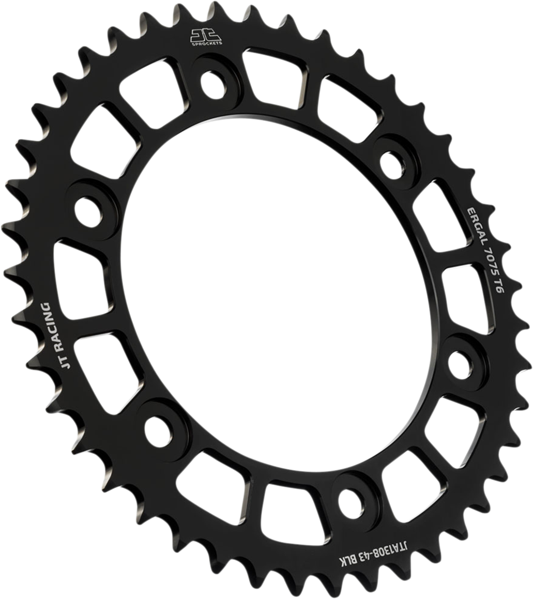JT SPROCKETS Rear Sprocket - Honda - Black - 43-Tooth