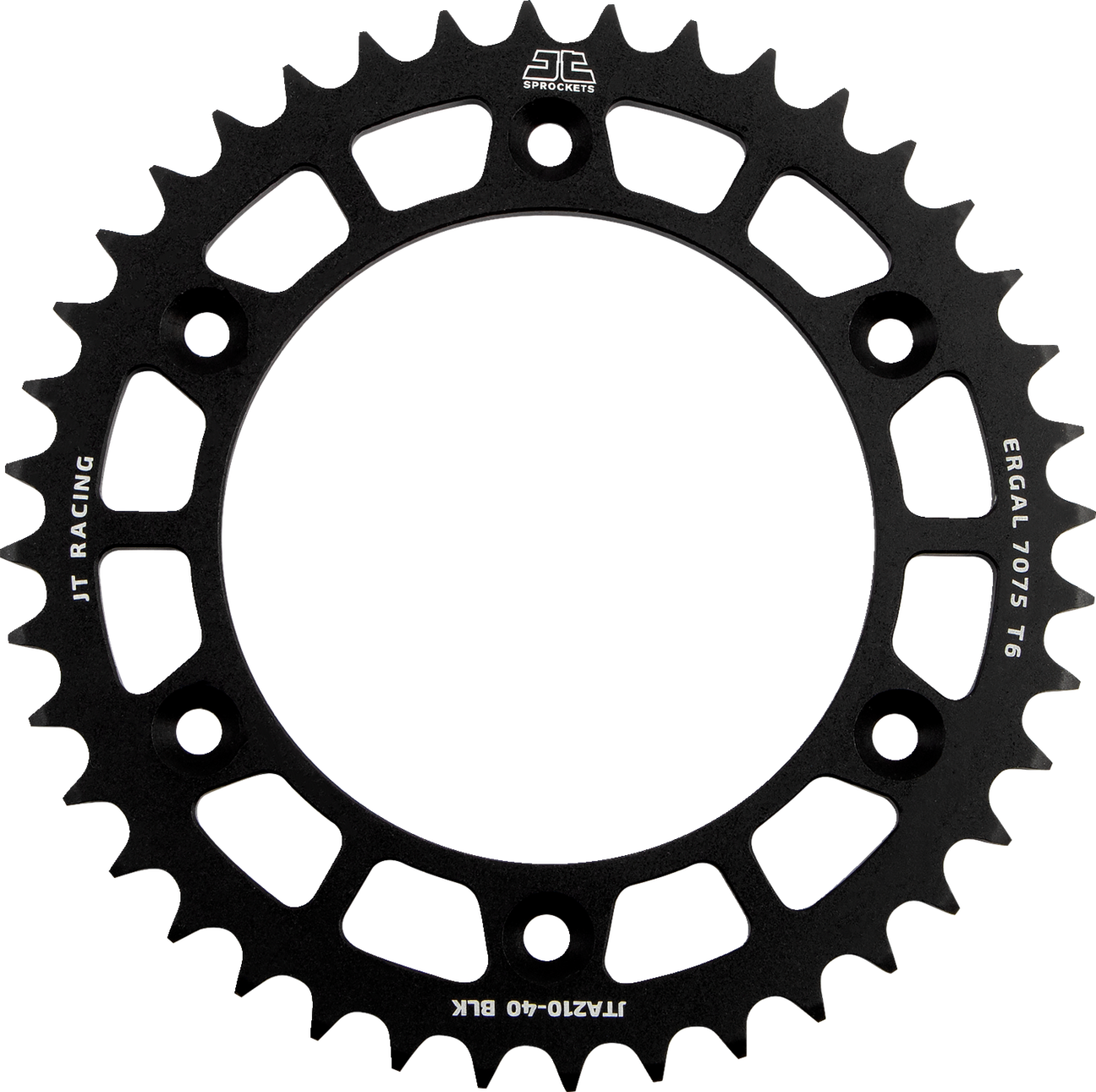 JT SPROCKETS Rear Sprocket - Honda - Black - 40 Tooth