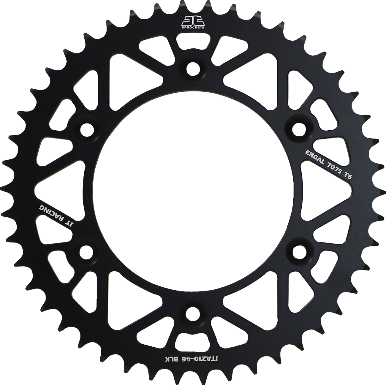 JT SPROCKETS Rear Sprocket - Black - 46 Tooth