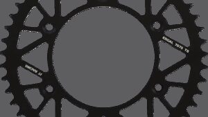 JT SPROCKETS Rear Sprocket - Honda - Black - 49 Tooth