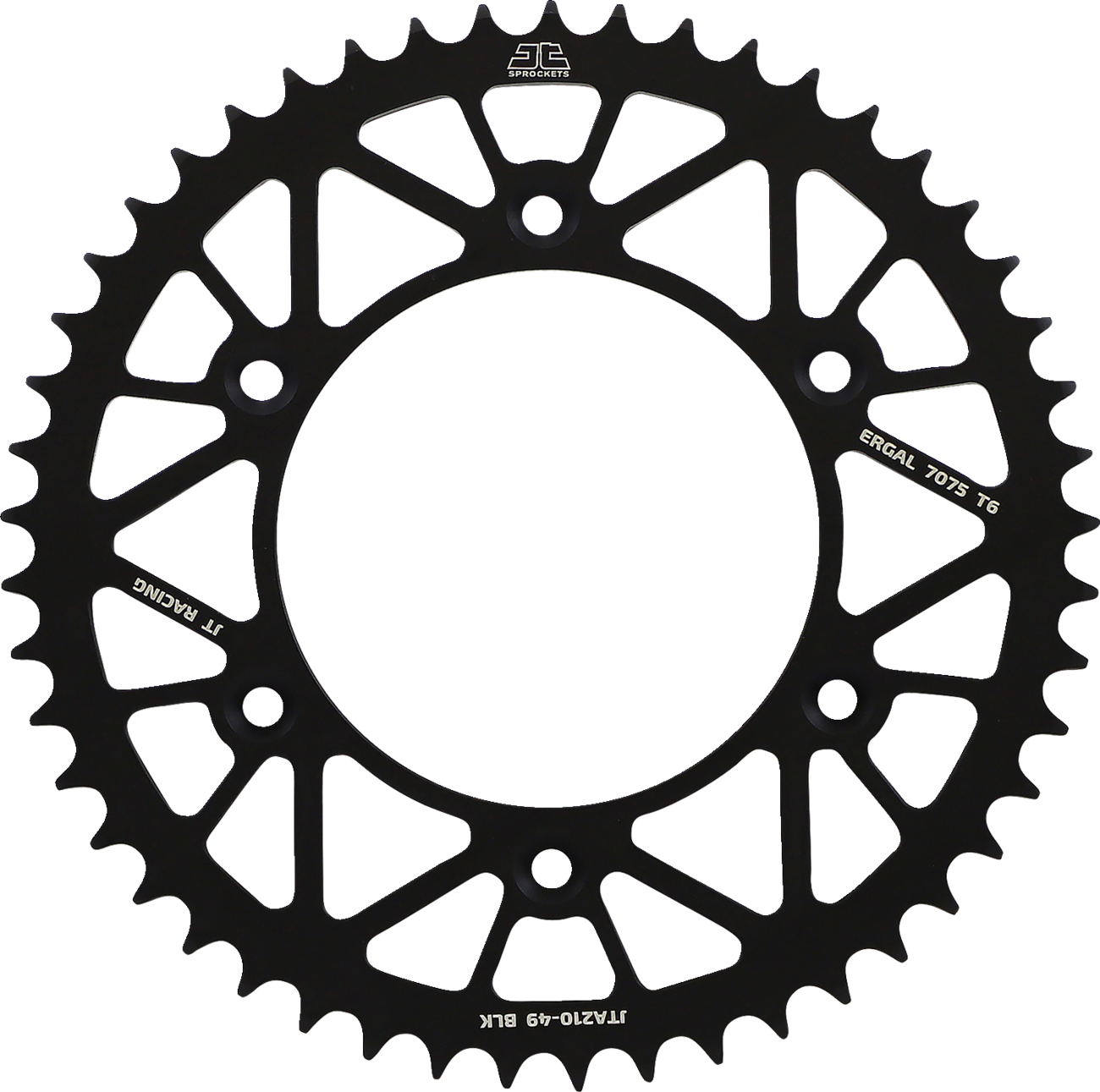 JT SPROCKETS Rear Sprocket - Honda - Black - 49 Tooth