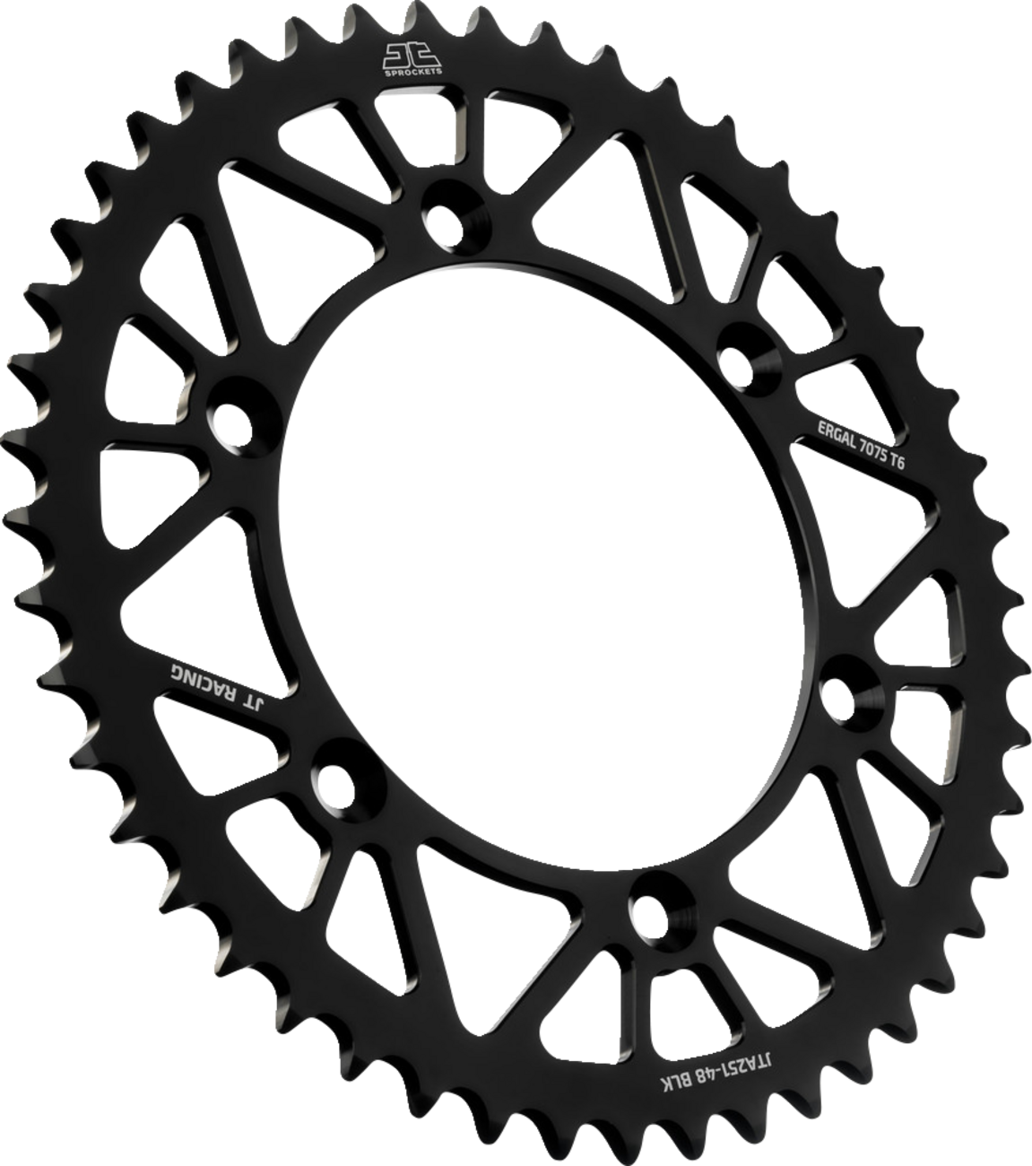 JT SPROCKETS Rear Sprocket - Black - 48 Tooth - Yamaha