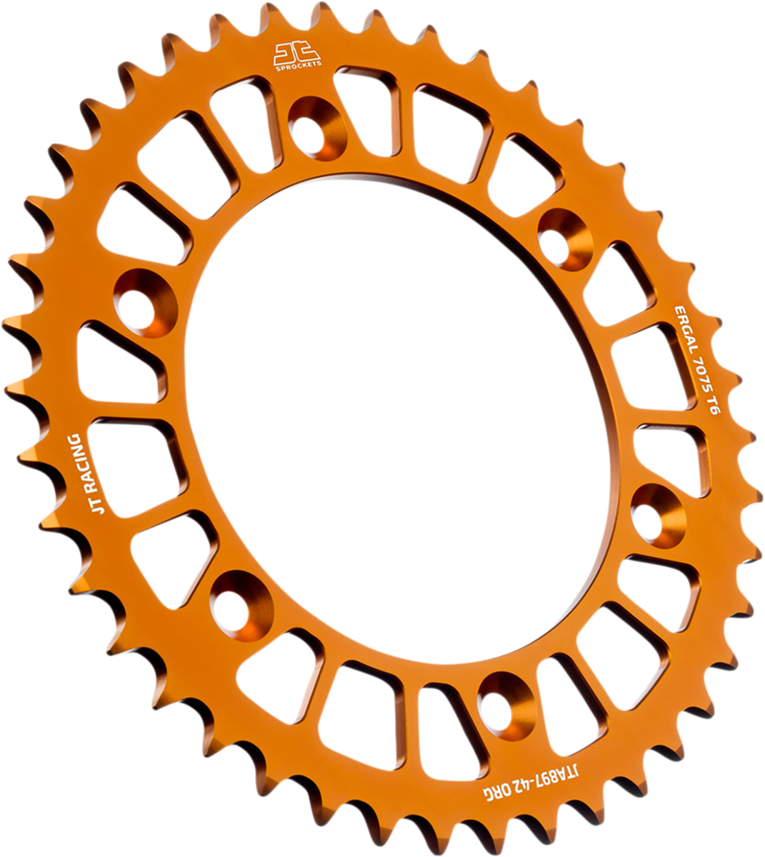 JT SPROCKETS Rear Sprocket - Orange - 42-Tooth