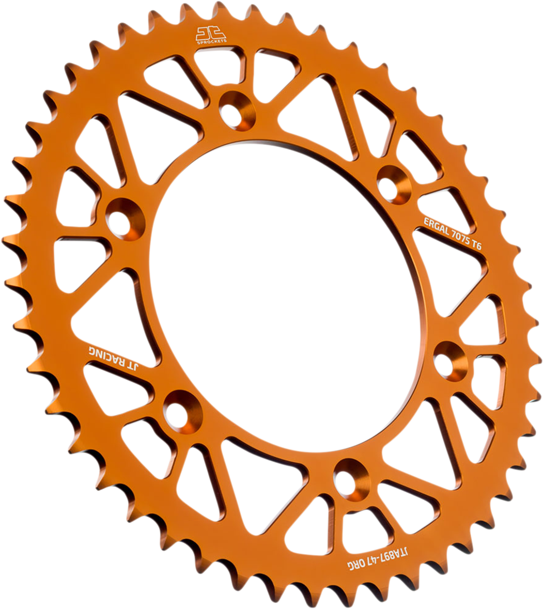 JT SPROCKETS Rear Sprocket - Orange - 47-Tooth