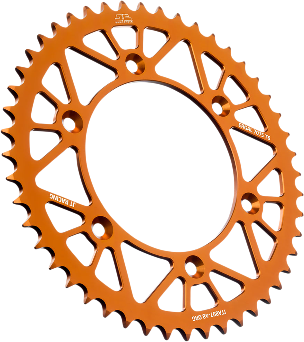 JT SPROCKETS Rear Sprocket - Orange - 48-Tooth