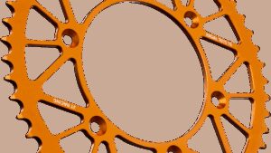 JT SPROCKETS Rear Sprocket - Orange - 52-Tooth