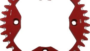 SUPERSPROX Rear Sprocket - Alloy - Red - 38-Tooth